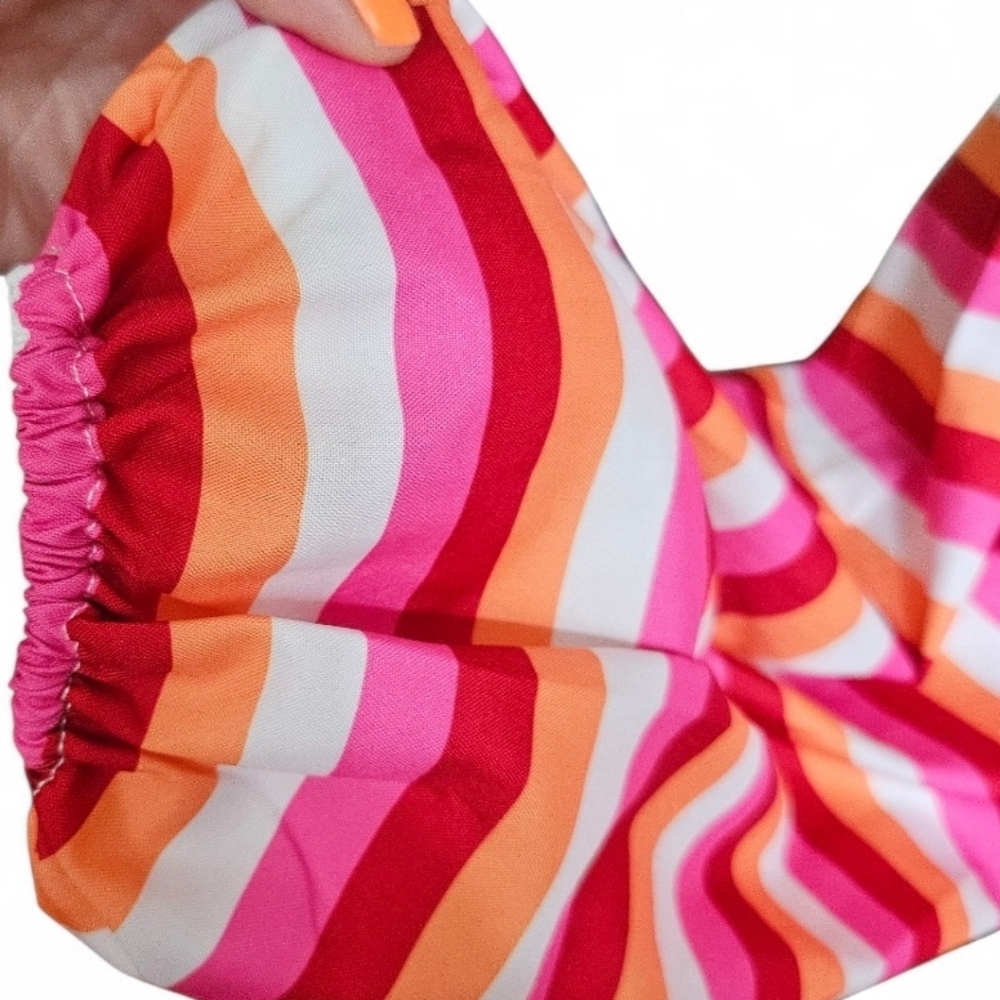 Striped Boho  Multicolor Maxi Dress - Picture 8 of 8
